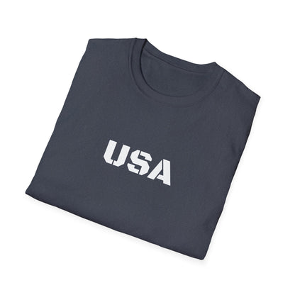USA Unisex Softstyle T-Shirt, Casual Tee, Patriotic Apparel, Independence Day Gift, Everyday Wear, Comfortable Fashion