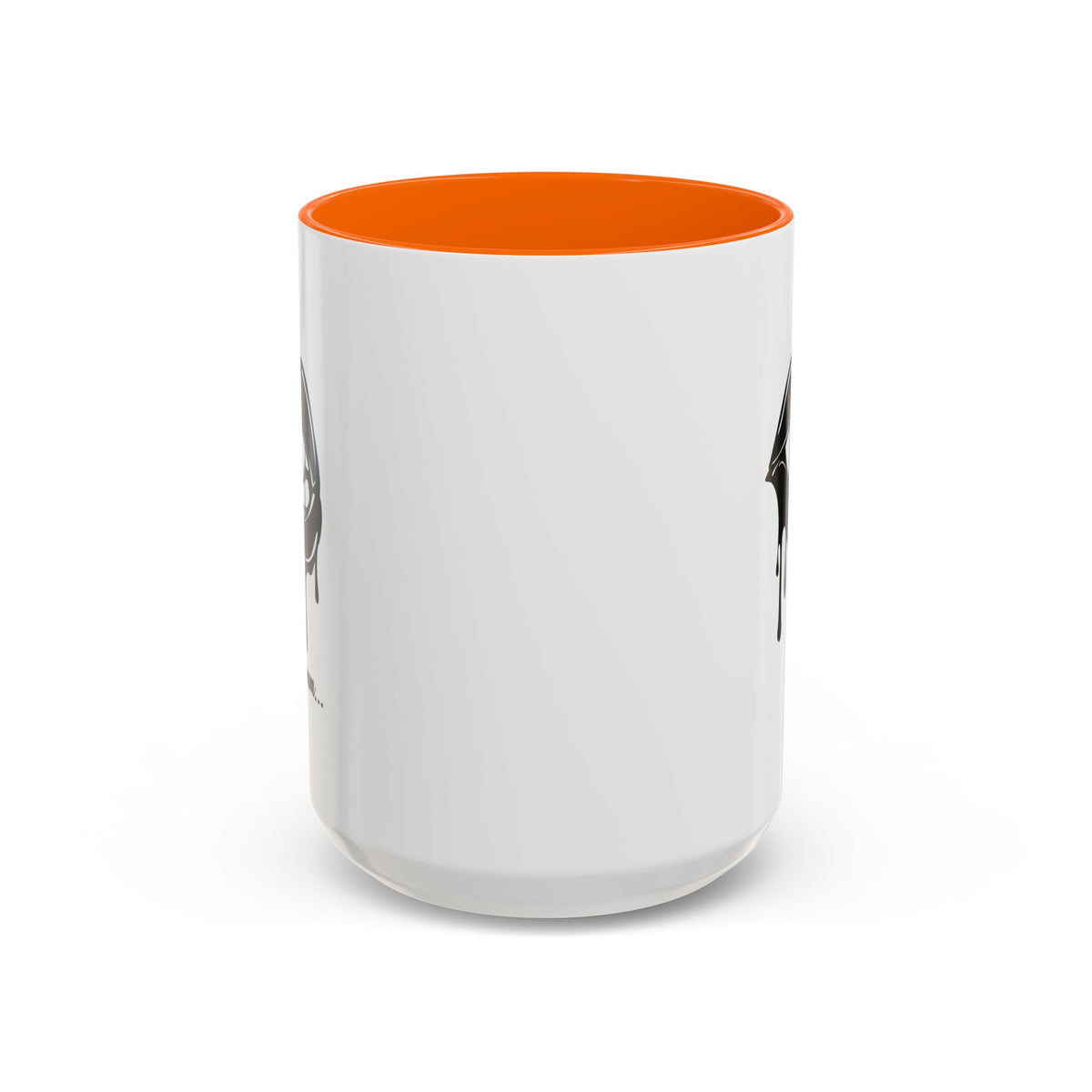 Black Dripping Lips accent coffee mug with bite graphic, available in 11oz and 15oz sizes, by Printify.