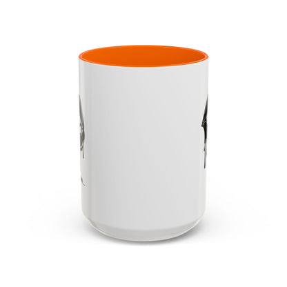 Black Dripping Lips accent coffee mug with bite graphic, available in 11oz and 15oz sizes, by Printify.