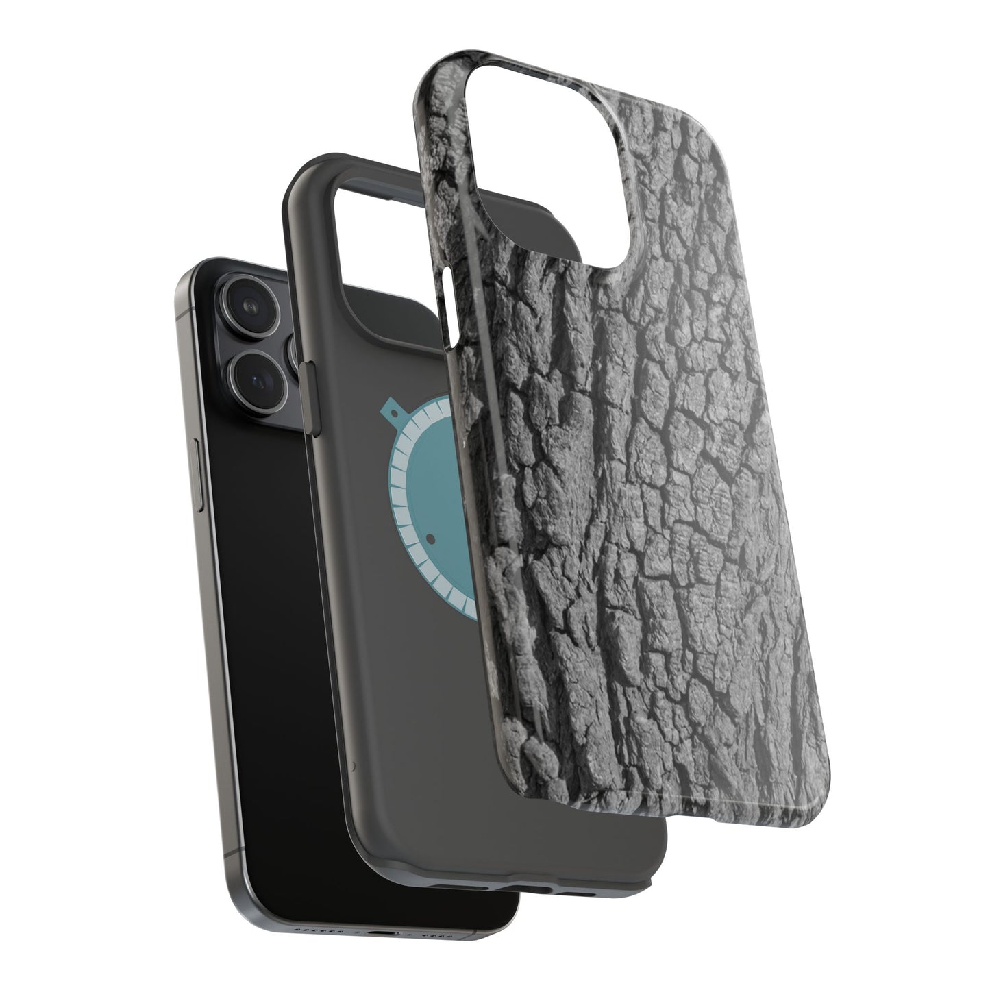 Bark Texture Magnetic Impact Phone Case