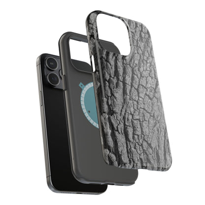 Bark Texture Magnetic Impact Phone Case