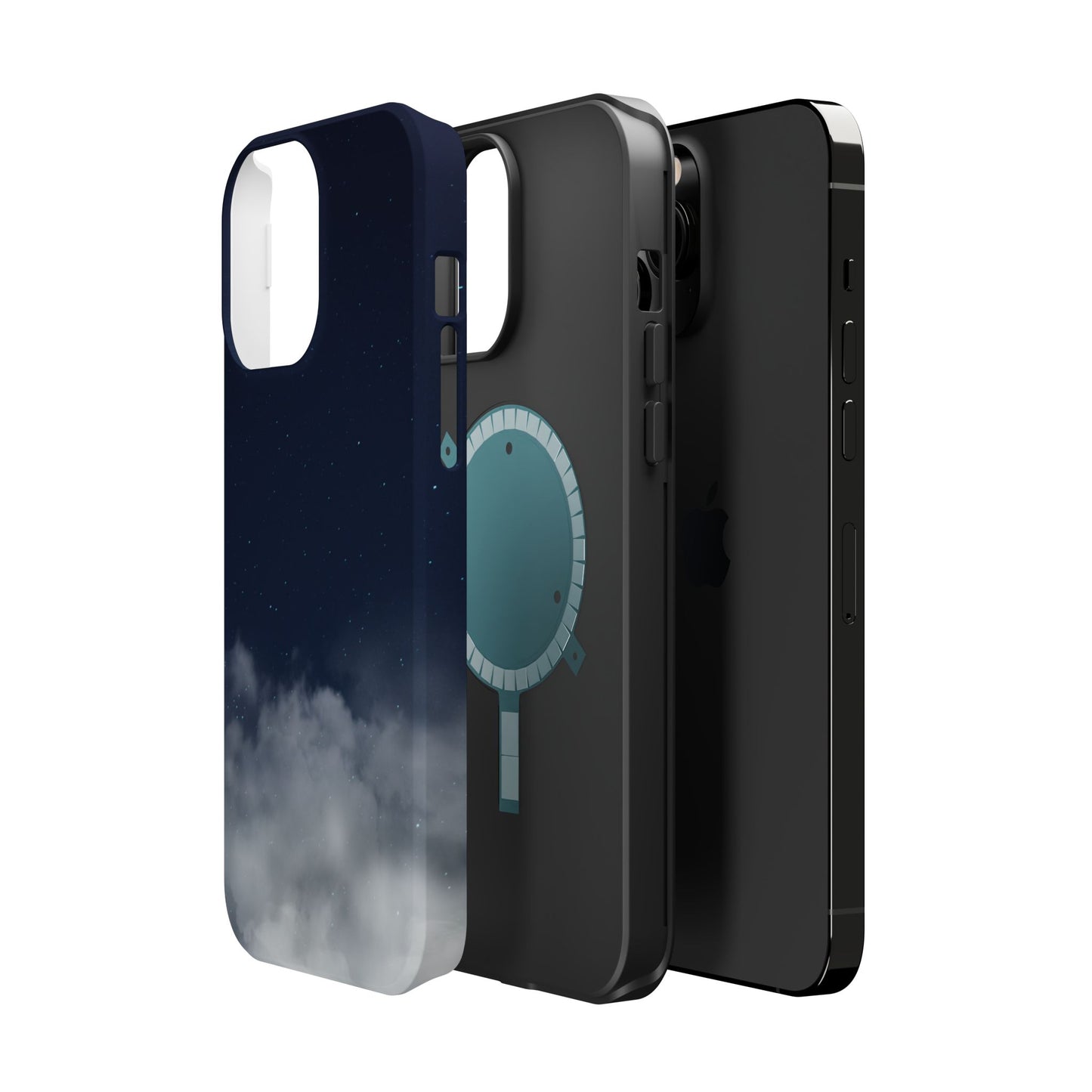 Night Sky Magnetic Impact-Resistant Phone Case — Foggy Cloud Design