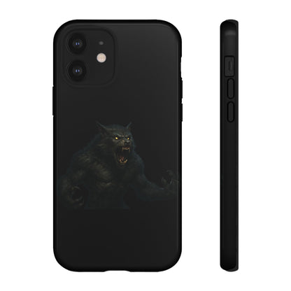 Werewolf Phone Case, Tough Cases, Black Panther Design, Gift for Animal Lovers, Phone Accessories, Fierce Phone Protection - TRV