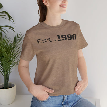 Vintage Est. 1998 Tee - Retro Unisex Shirt for Birthdays, Gifts, Everyday Wear, Casual Style, Nostalgia - TRV