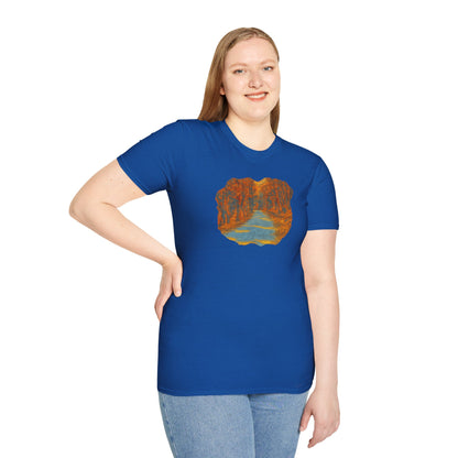 Autumn Pathway Unisex Softstyle T-Shirt, Cozy Fall Shirt, Nature Lover Tee, Scenic Route Top, Gift for Hikers, Casual Wear, Outdoor [...]