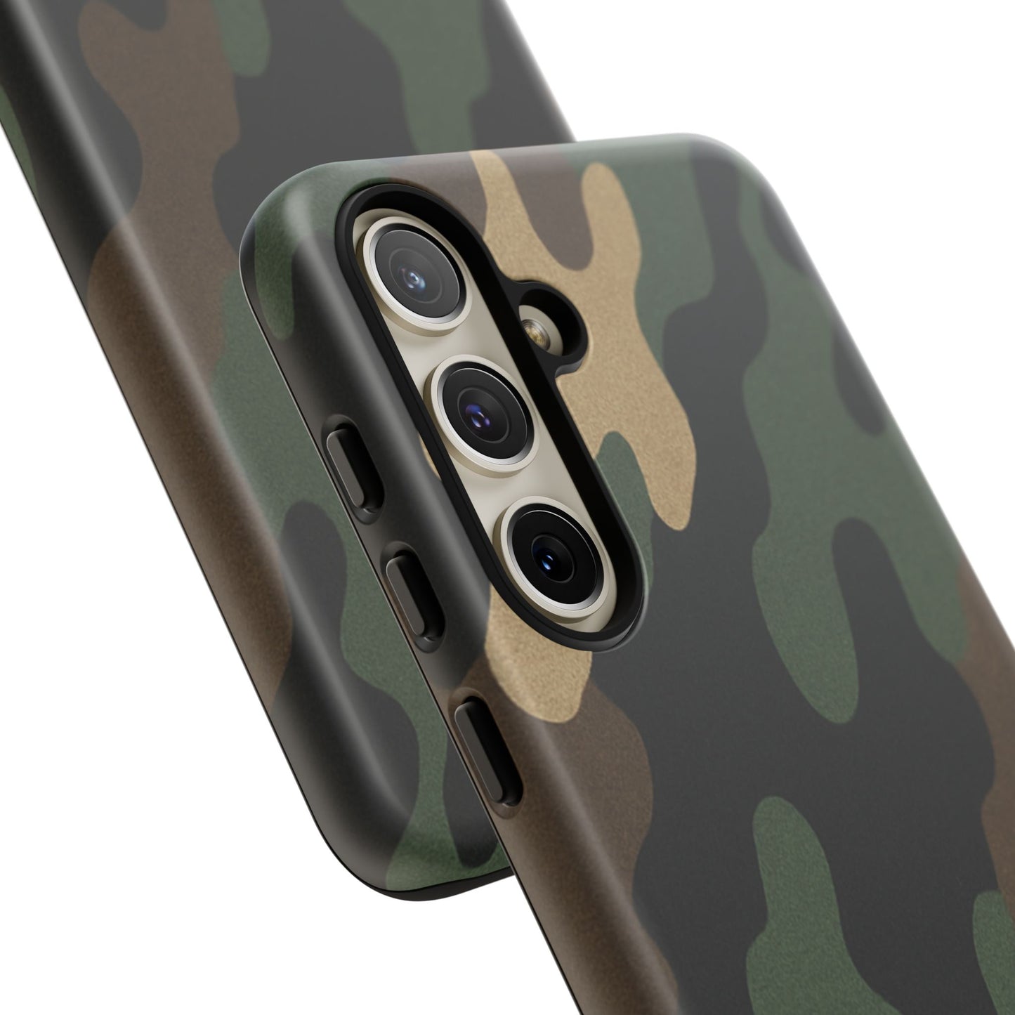 Rugged military green Printify camo tough phone case with protective design for a smartphone.