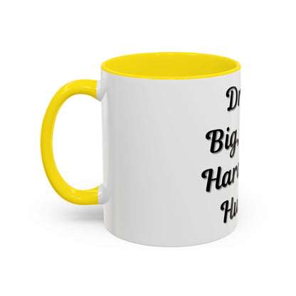 Inspirational Accent Coffee Mug - "Dream Big, Work Hard, Stay Humble" - Motivational 11/15oz - TRV