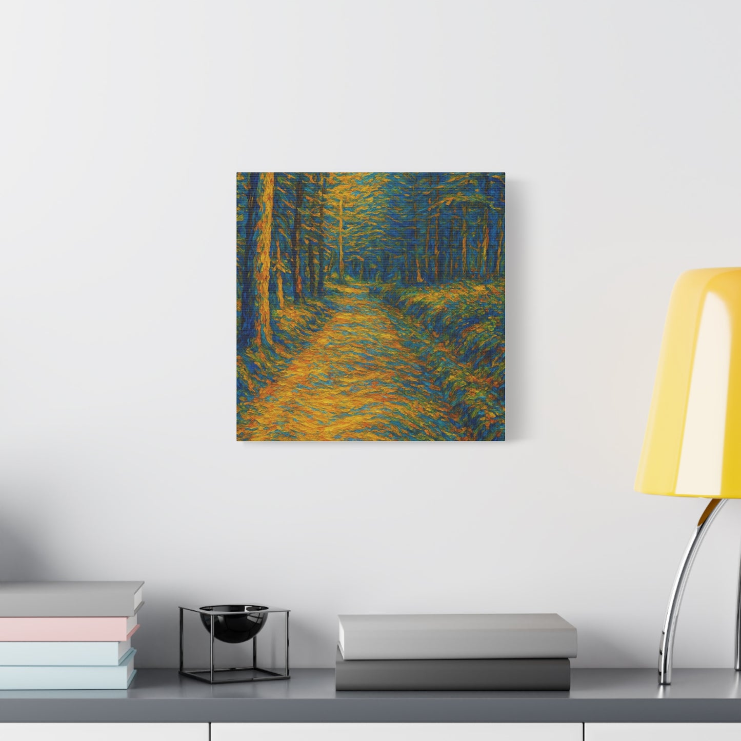 Van Gogh Style Forest Canvas Art | Nature Wall Decor, Home Office Accent, Gift for Nature Lovers, Gallery Wrapped, Living Room Wall Art - TRV