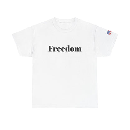 Freedom script tee | T-Shirt, American flag sleeve - TRV