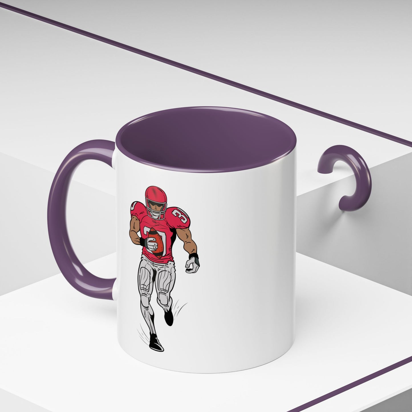 Football Player Coffee Mug, Sports Fan Gift, Motivational Coffee Cup, Game Day Mug, Unique Sports Merchandise