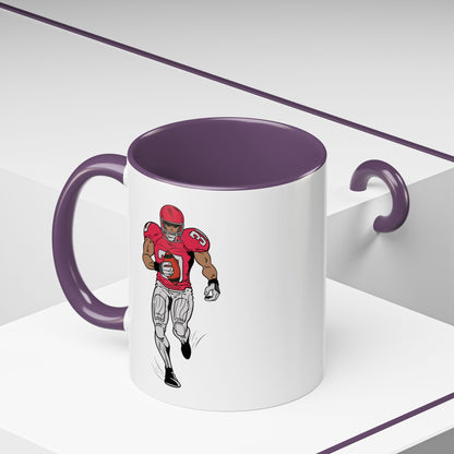 Football Player Coffee Mug, Sports Fan Gift, Motivational Coffee Cup, Game Day Mug, Unique Sports Merchandise
