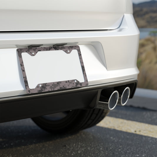 Camouflage Metal License Plate Frame — CNC Aluminum Camo Car Plate Border