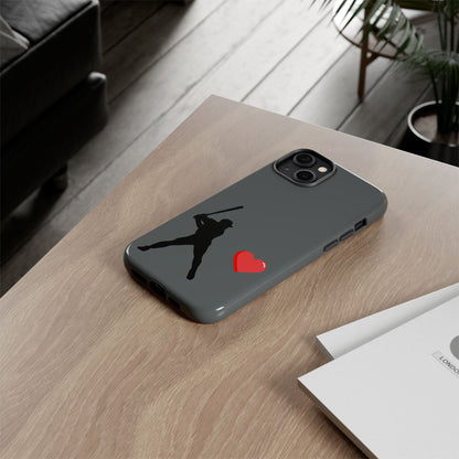 Printify Baseball Love phone case featuring sports-themed design, perfect for sports lovers and Father's Day gift ideas.