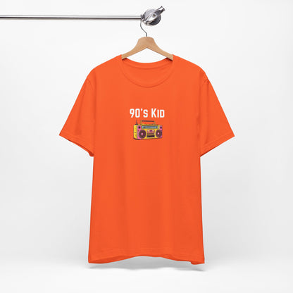 Retro Boombox Tee — 90s Kid Graphic T-Shirt