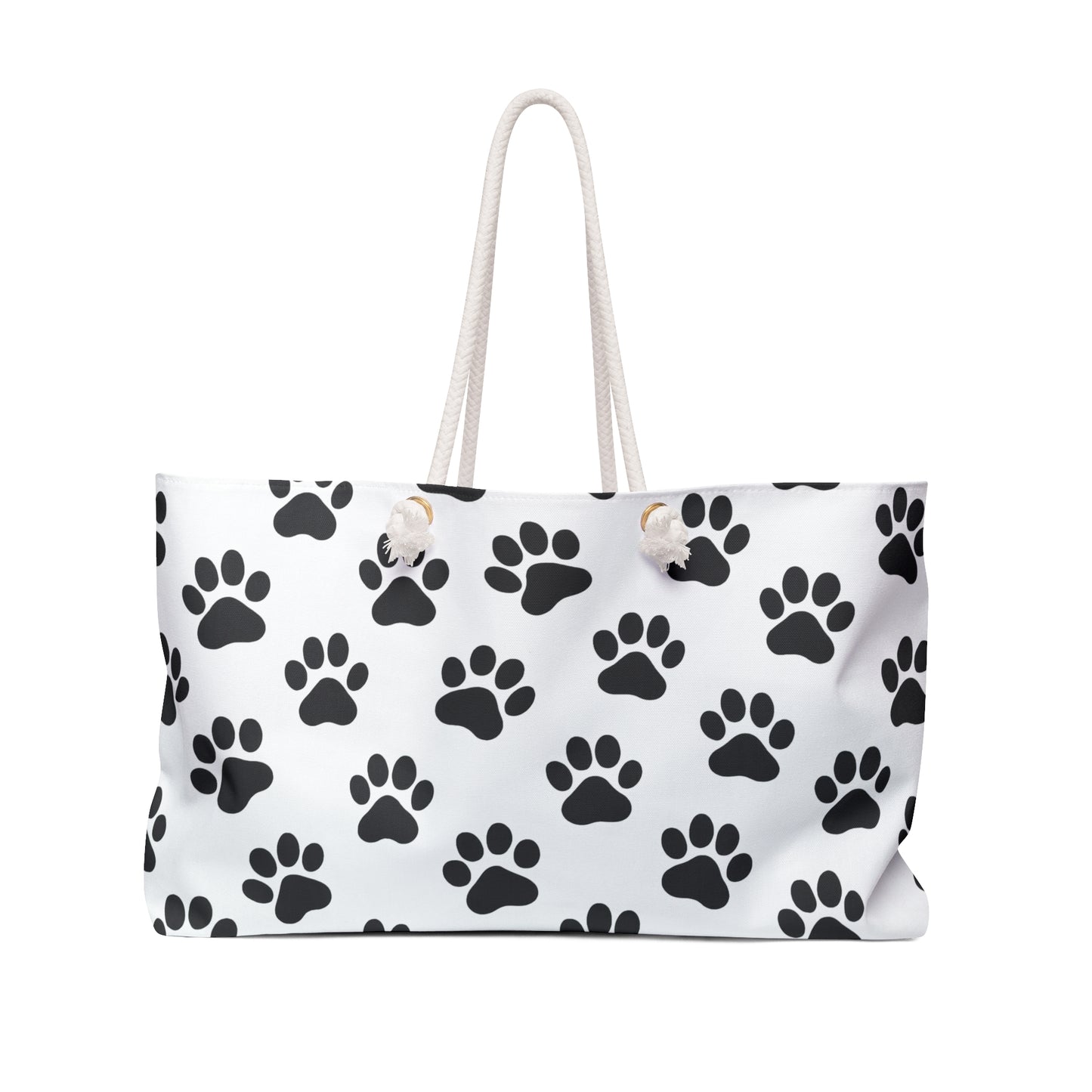 Paw Print Weekender Bag - Perfect for Pet Lovers, Travel, Gym, Beach, or Overnight Stays - TRV