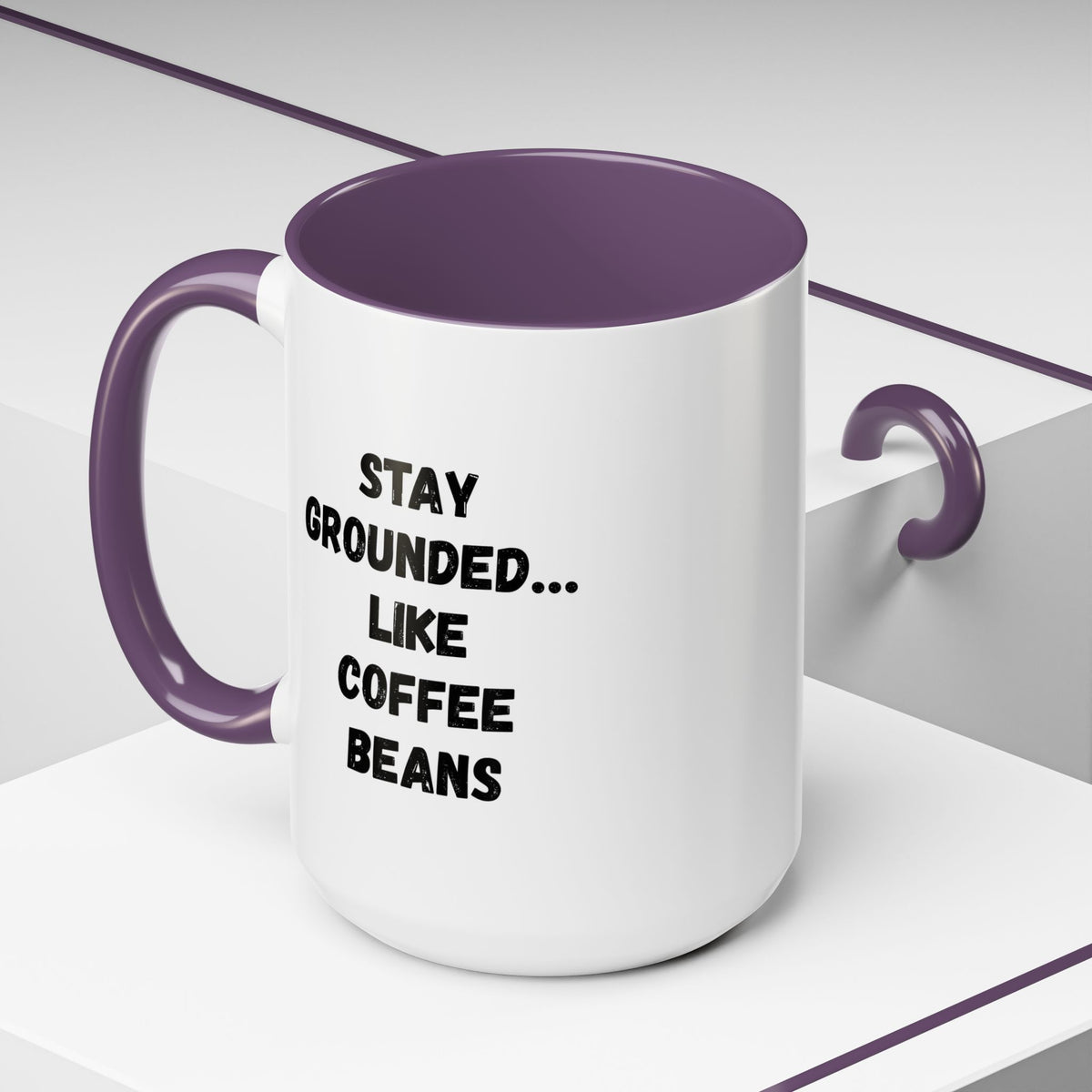 Funny coffee mug featuring coffee beans design, 11oz size, perfect for coffee lovers, by Printify.