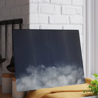 Cloudscape Glass Cutting Board – Moody Sky Kitchen Prep Board