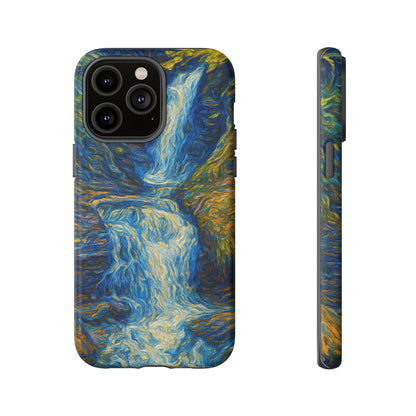 Artistic Phone Case - Waterfall Design, Unique Gift, Phone Accessory, Nature Lover, Original Artwork - TRV