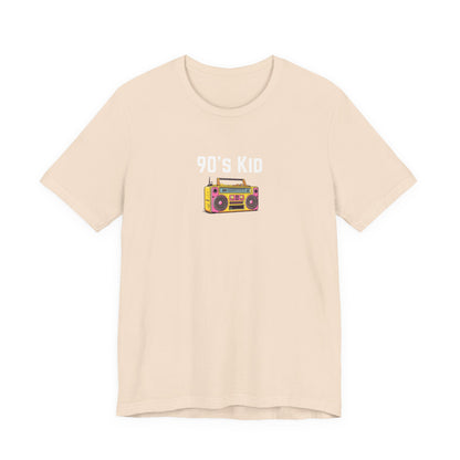 Retro Boombox Tee — 90s Kid Graphic T-Shirt