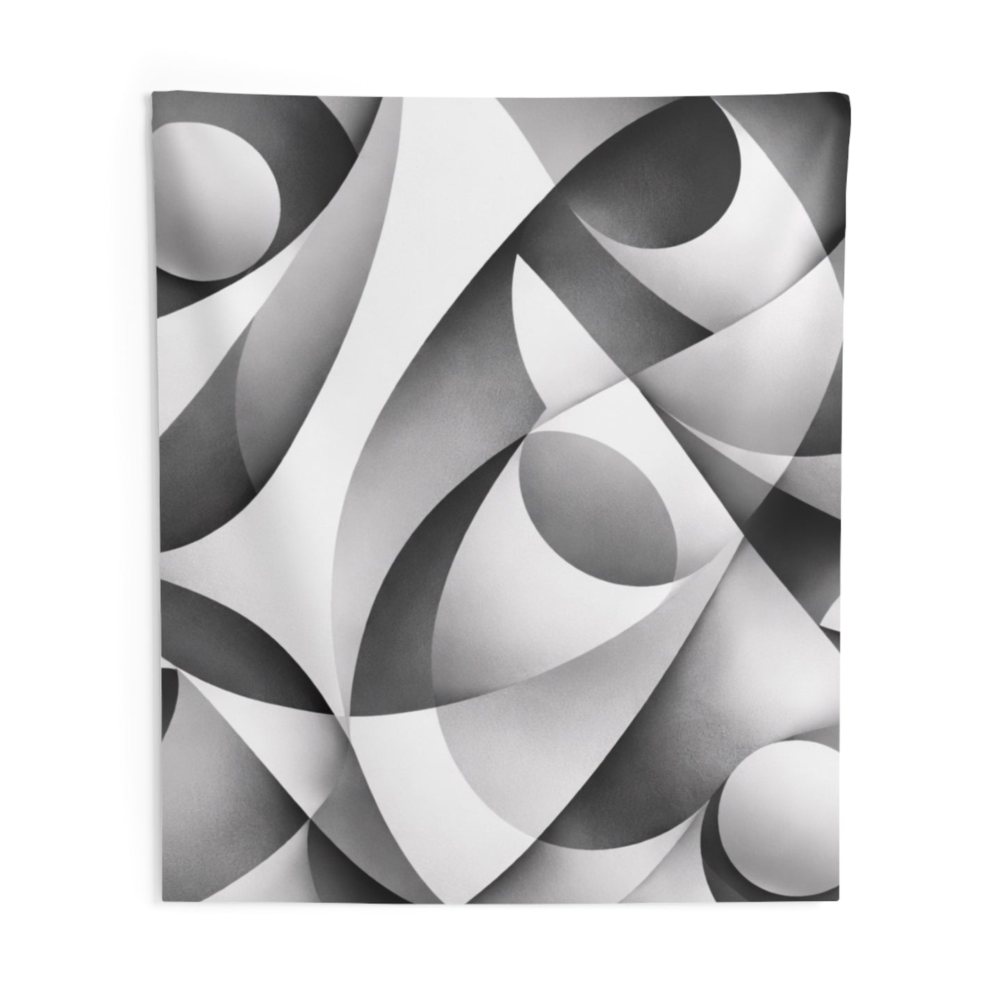Abstract Monochrome Tapestry — Modern Geometric Wall Art