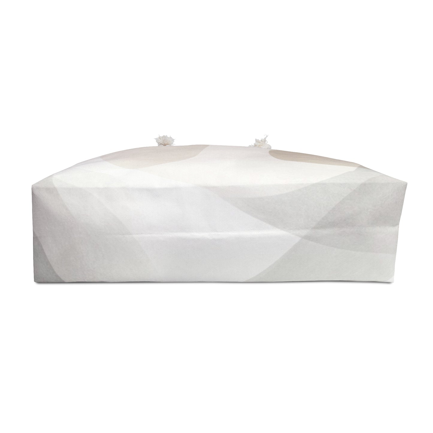 Soft Neutral Abstract Wave Weekender Bag | Minimal Beach Tote