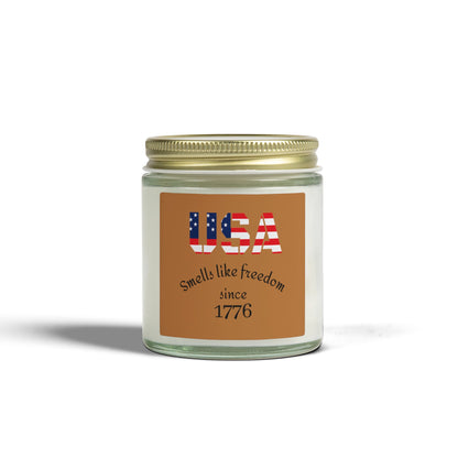 USA Freedom Scented Candles - Smells Like Freedom Since 1776, Home Decor, Patriotic Gifts, Independence Day, Relaxation, Eco-Friendly [...]