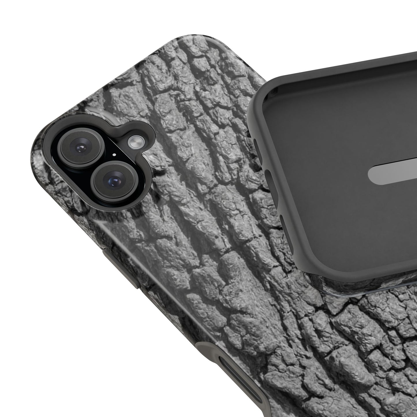 Bark Texture Magnetic Impact Phone Case