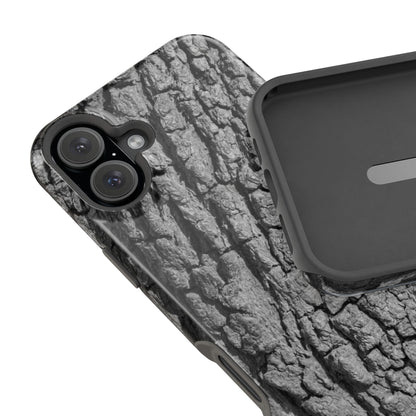 Bark Texture Magnetic Impact Phone Case
