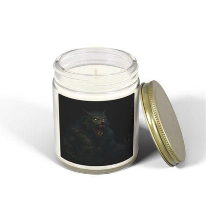 Mystical Creature Scented Candle, Hand-Poured Coconut Apricot Wax, Home Decor, Unique Gift, Halloween, Relaxation, Aromatherapy
