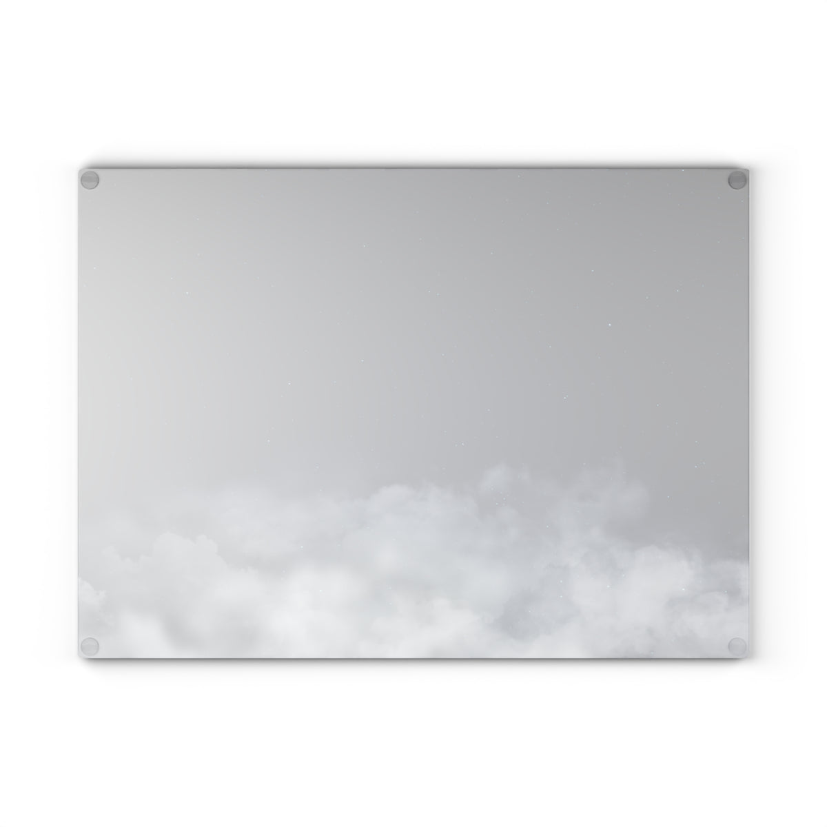 Cloudscape Glass Cutting Board – Moody Sky Kitchen Prep Board