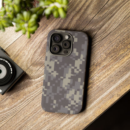 Camouflage tough phone case by Printify featuring rugged digital camo design and durable protective cover for smartphones.