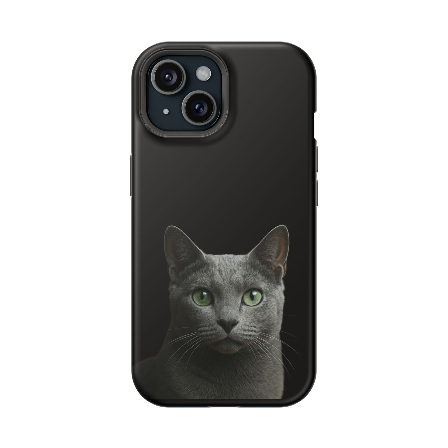Russian Blue Cat Phone Case — Magnetic Impact-Resistant iPhone Cover