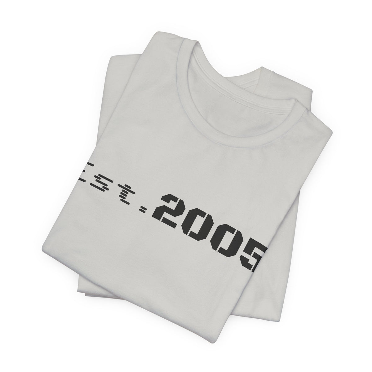 Printify Est. 2005 T-shirt with minimal anniversary design, featuring clean text and classic fit on a casual cotton tee.