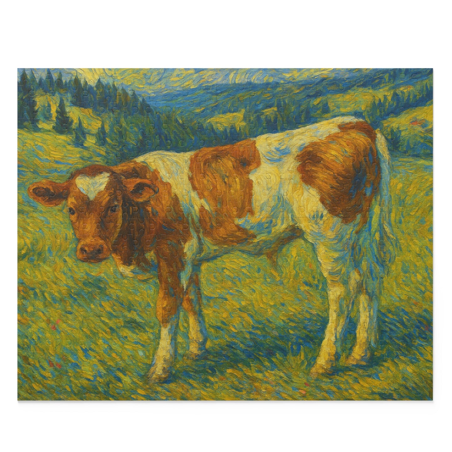 Vintage Calf Painting Puzzle | Art Jigsaw 120 252 500-Piece