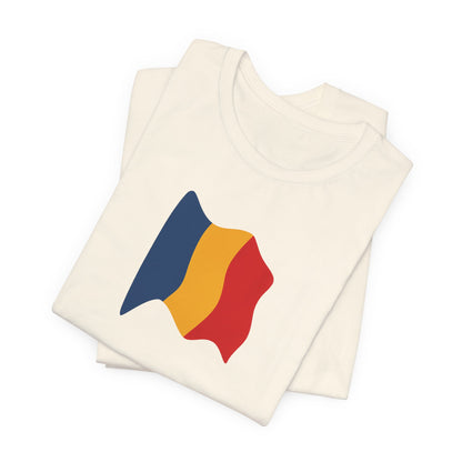 Romanian Flag Unisex Short Sleeve Tee, Casual Shirt, Travel T-Shirt, Gift for Romanians, Summer Outfit, Everyday Wear