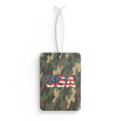 USA Camouflage Car Air Freshener, Military Style Air Freshener, Camo Air Freshener, Gift for Veterans, Patriotic Car Accessory - TRV