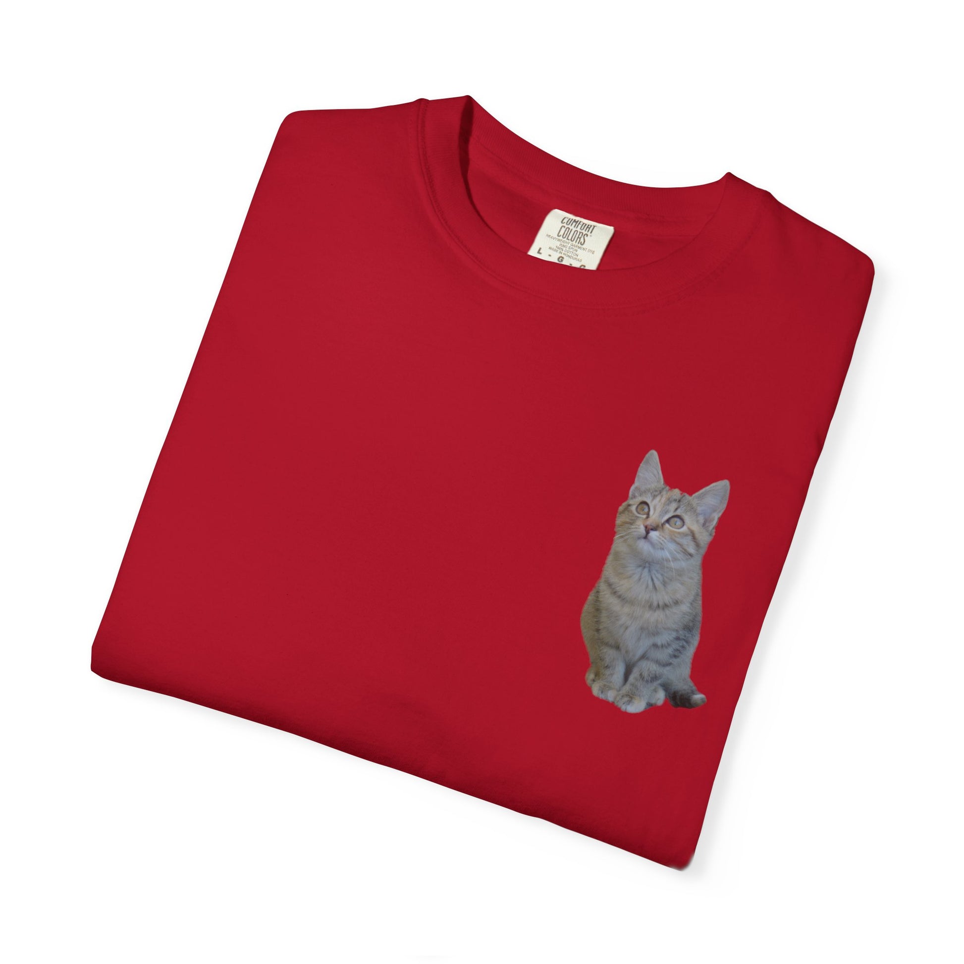 Whimsical Cat Pocket T-Shirt for Cat Lovers - TRV
