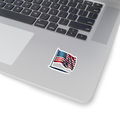 Patriotic Kiss-Cut Stickers | American Flag Decals for Laptops, Water Bottles, Scrapbooking, Fourth of July, Memorial Day - TRV