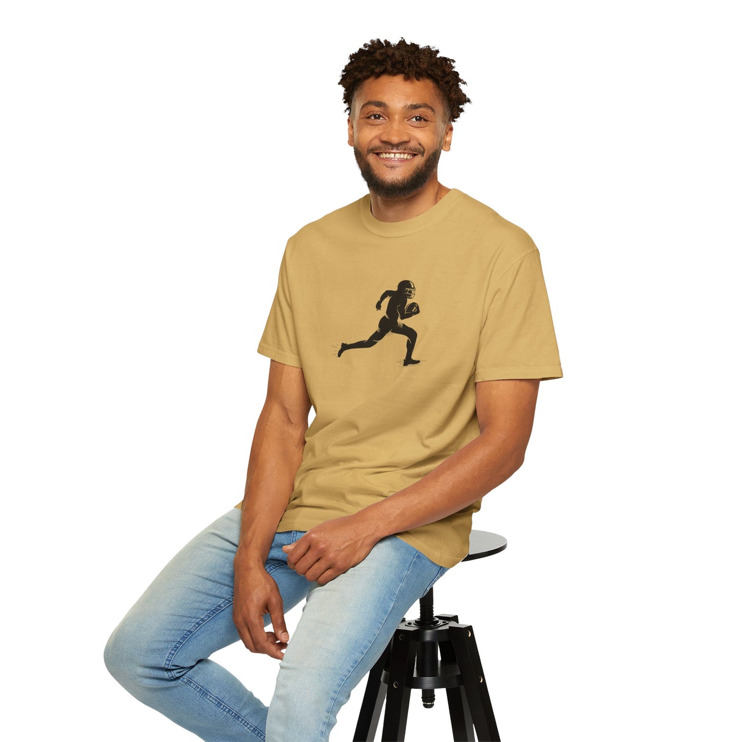 Football Player Graphic Unisex T-Shirt, Casual Sports Tee, Gift for Athletes, Workout Shirt, Everyday Wear, Unique Running Apparel