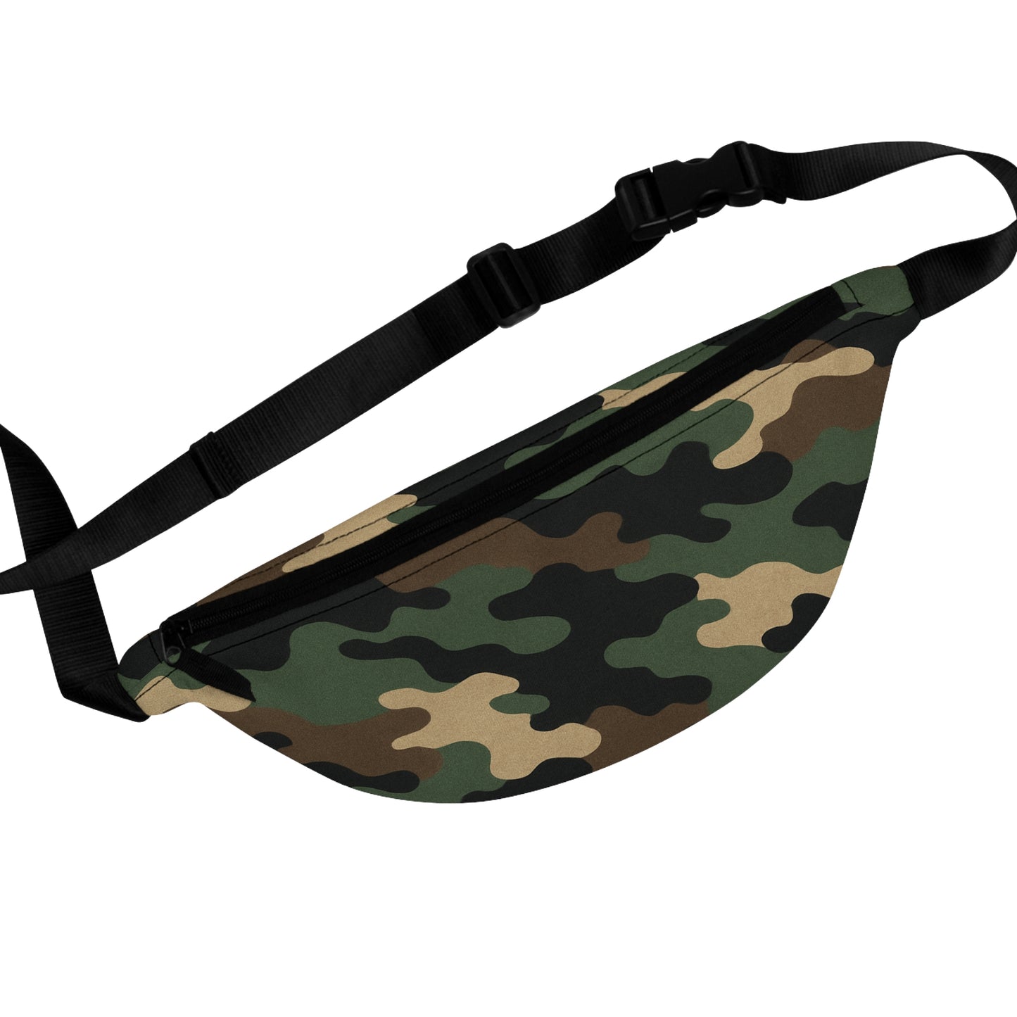 Camo Fanny Pack, Trendy Hip Bag, Outdoor Waist Bag, Festival Accessory, Travel Belt Bag, Stylish Utility Bag