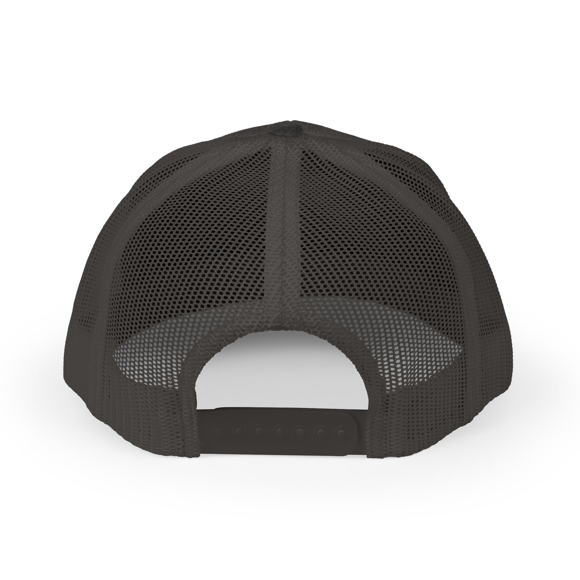 Vintage batter silhouette baseball snapback trucker cap by Printify, featuring a classic logo design and structured brim.