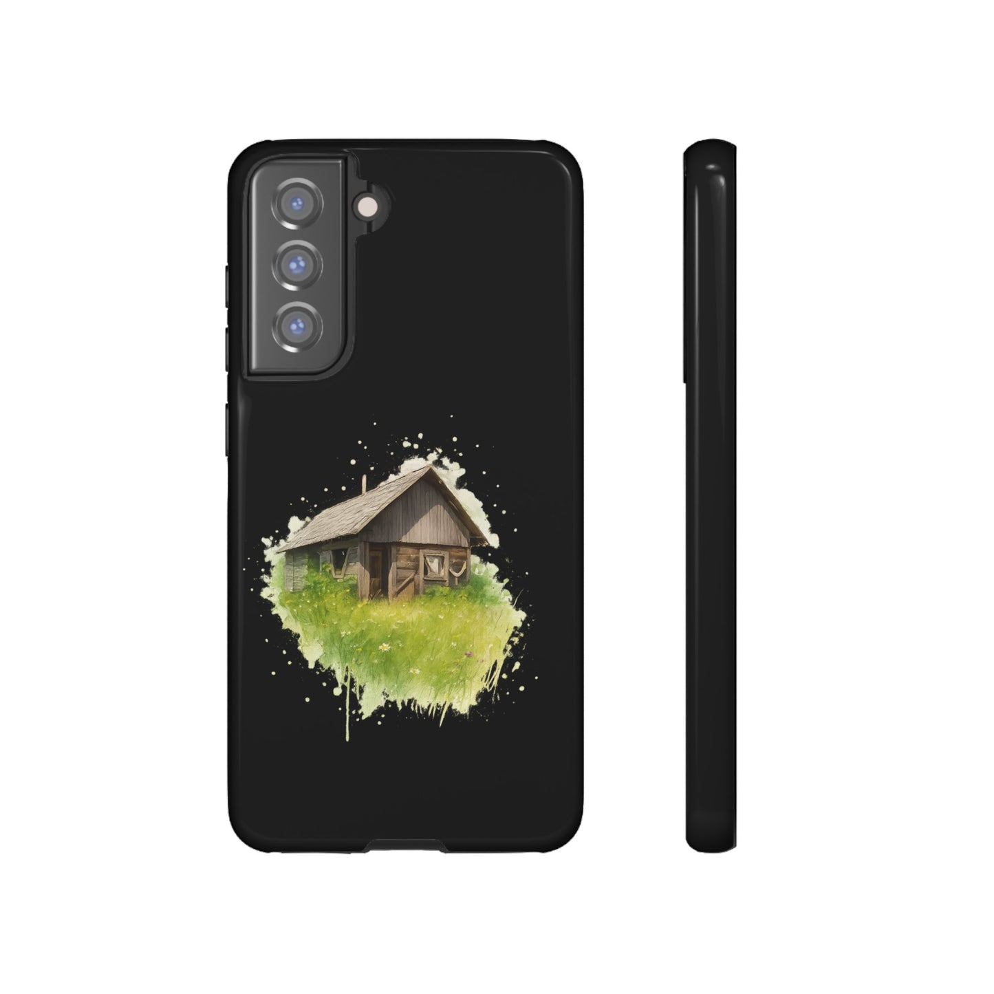 Rustic Farmhouse Phone Case, Cute Cottage Design, Tough Cases for Nature Lovers, Eco-Friendly Gift, Customizable Tech Accessories - TRV