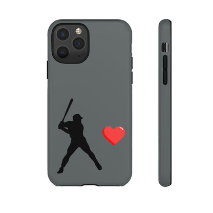 Printify Baseball Love phone case featuring sports-themed design, durable protective cover for sports enthusiasts and baseball fans.