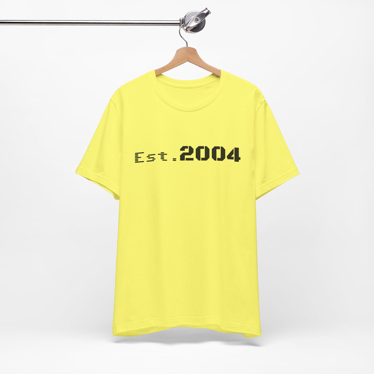 Minimal vintage Est. 2004 T-Shirt by Printify featuring a classic design and comfortable fit, perfect for casual wear.