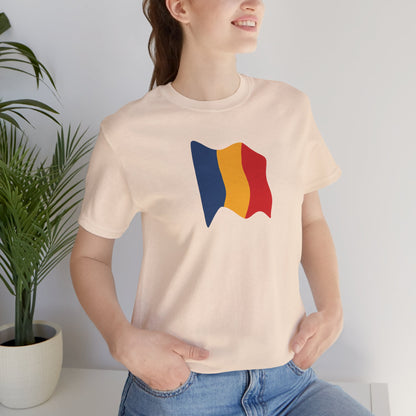 Romanian Flag Unisex Short Sleeve Tee, Casual Shirt, Travel T-Shirt, Gift for Romanians, Summer Outfit, Everyday Wear