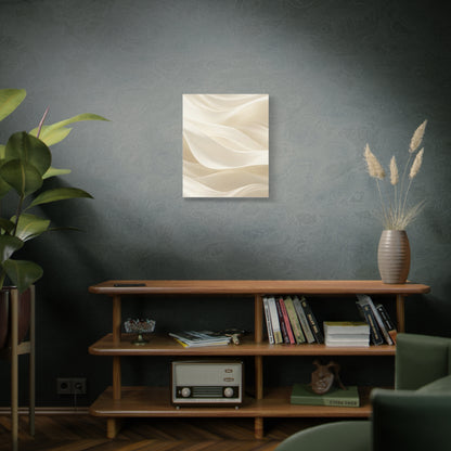 Neutral Abstract Wave Art Matte Canvas