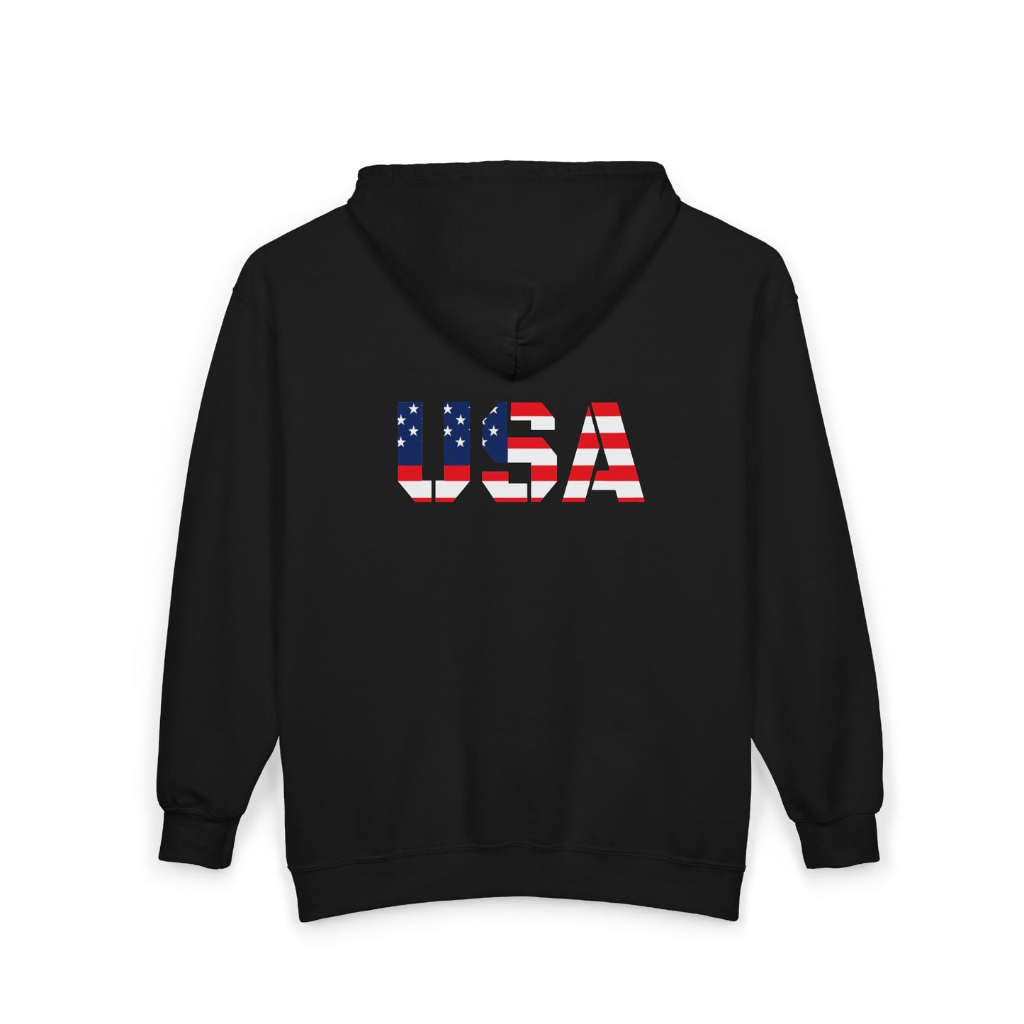 USA Flag Full‑Zip Hoodie — American Patriotic Zip-Up Sweatshirt
