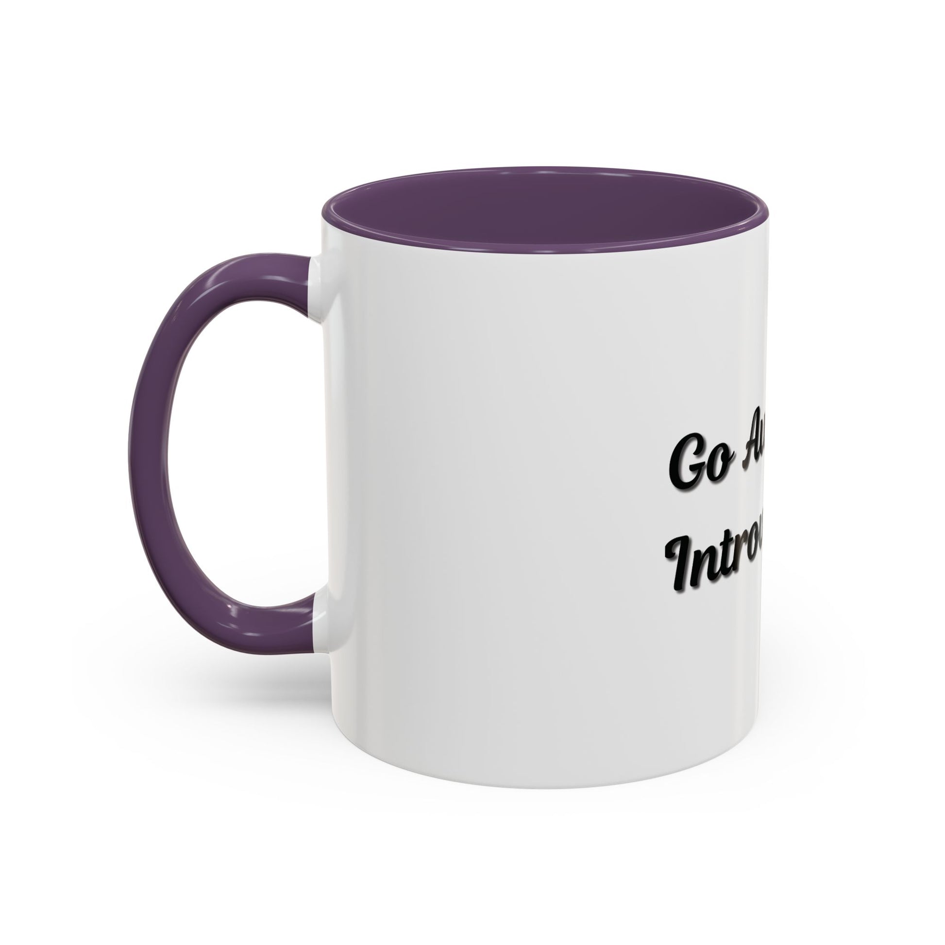 Introvert Coffee Mug - Go Away, I'm Introverting - Black Accent for Relaxing Moments - TRV