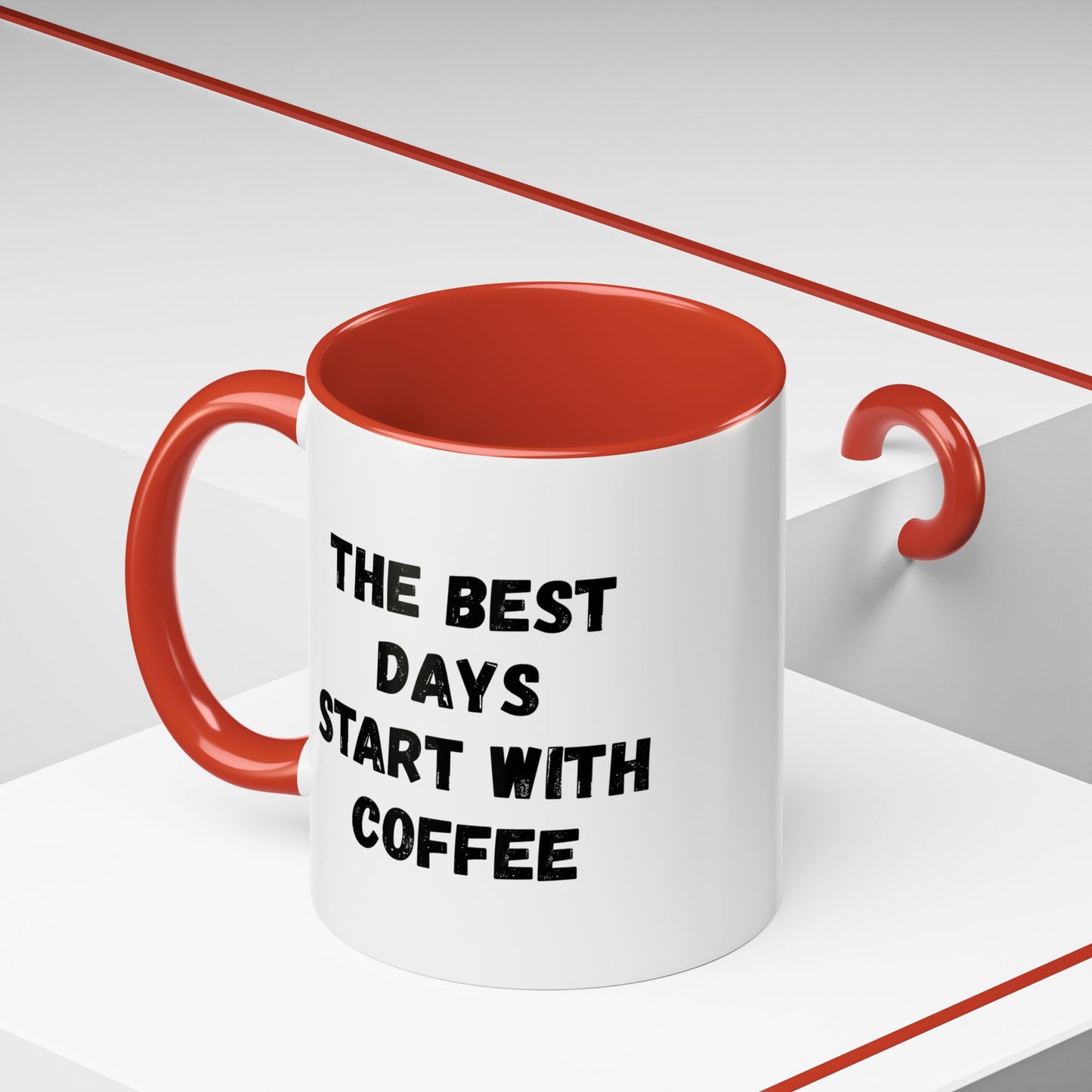 Inspirational Coffee Mug - The Best Days Start With Coffee - Gift for Coffee Lovers, Office Decor, Kitchenware, Birthday Gift, Motivational
