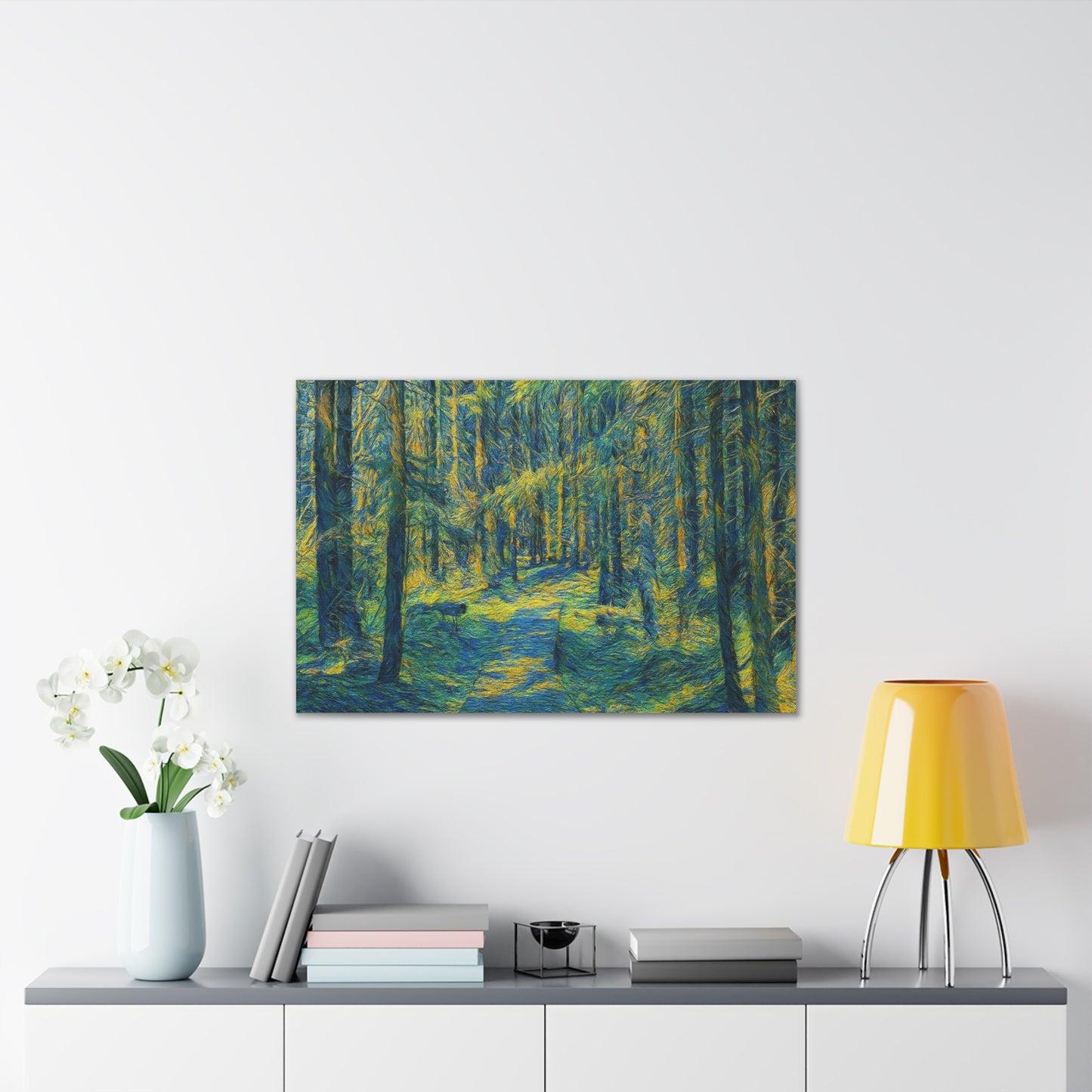 Canvas Art Print, Forest Path Painting, Nature Decor, Wall Art, Gift for Nature Lovers, Home Decor Inspiration - TRV